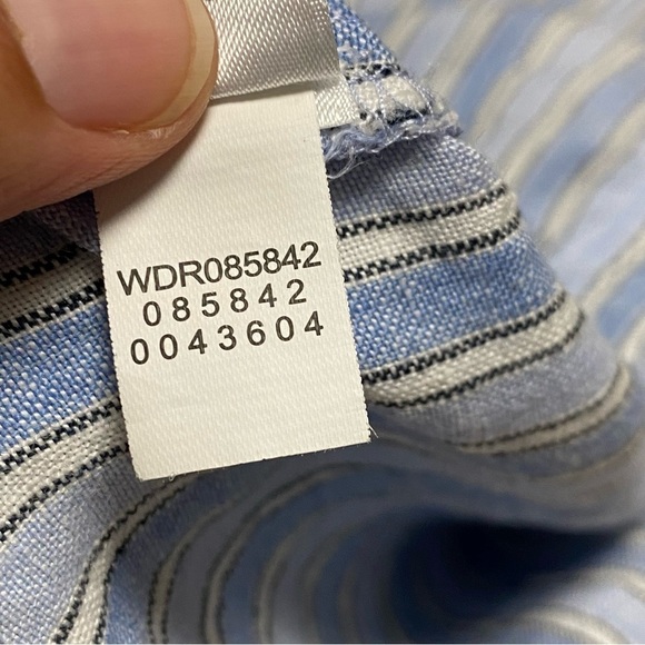 J. Jill Shirt Women’s Size Small Petite Striped linen Striped button up Dress - Picture 14 of 16